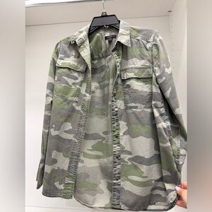J. Crew Camouflage Button-Up Shirt Sz 6